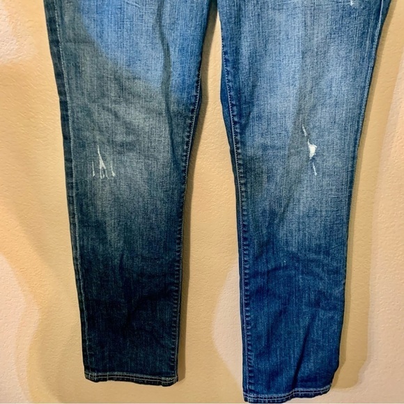 Madison Denim Co Jeans 11/12 Stretch Distressed Cotton Spandex Straight Leg - Picture 5 of 16